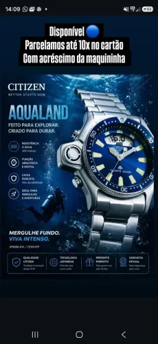 Citizen jp2000 azul