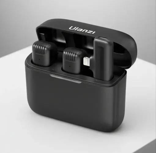 Microfone Sem Fio Ulanzi J12 IPhone Lightning - 2 mics