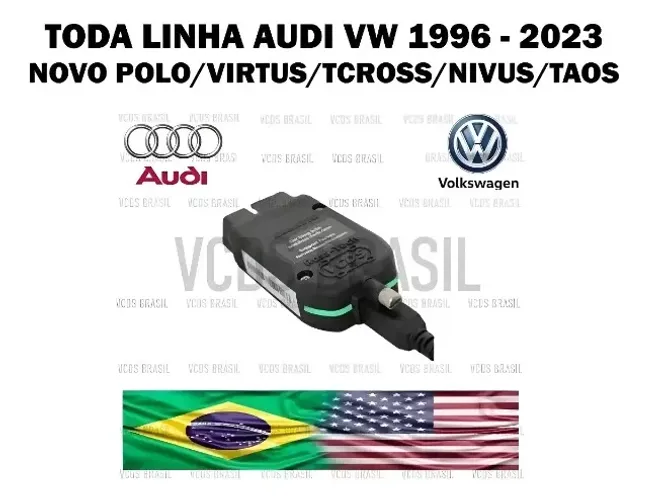 Cabo Vcds Polo Virtus Tcross + Linha Vw Audi até 2023 - Novo! 