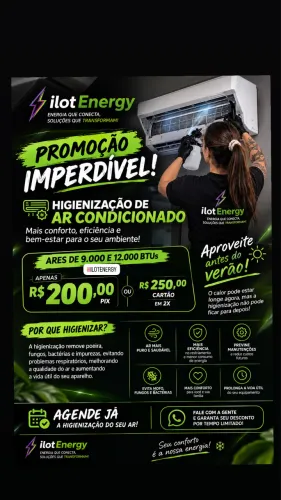 Higienização de ar-condicionado 
