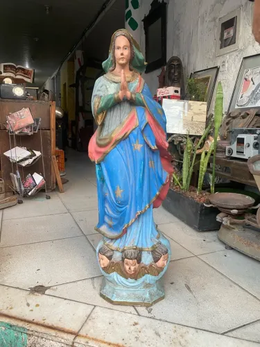 NOSSA SENHORA DA CONCEIÇÃO ? ESCULTURA EM MADEIRA