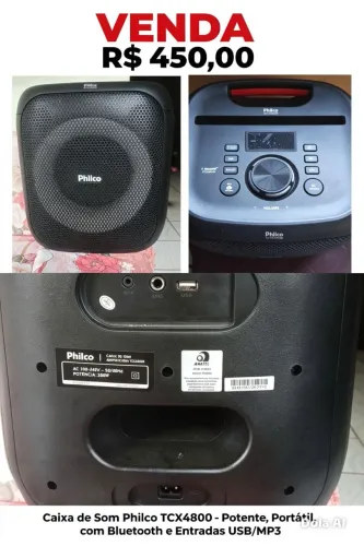 Caixa de som Philco à venda 