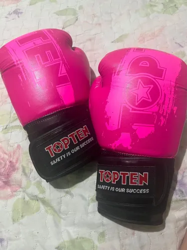 Luvas de boxe rosa