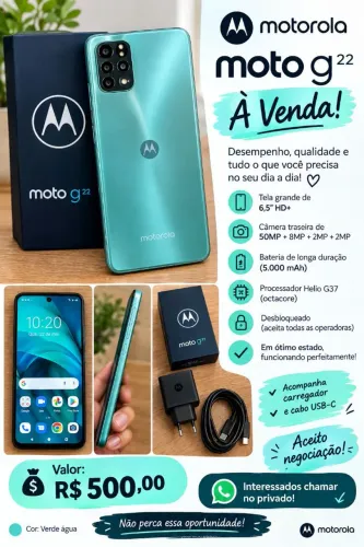 Celular moto g 22 usado