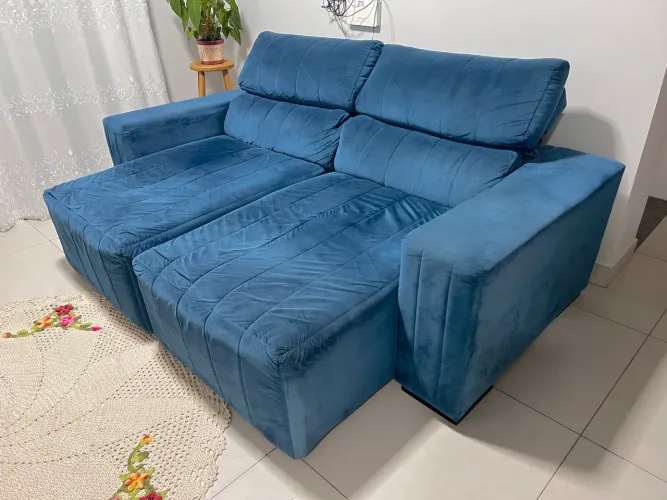 Sofá Retrátil e Reclinável 2,20m