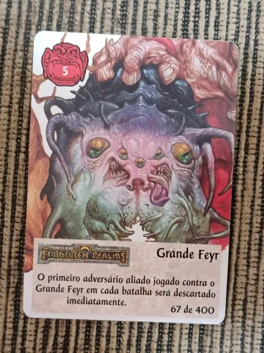 Lote de duas cartas de Spellfire edição nacional