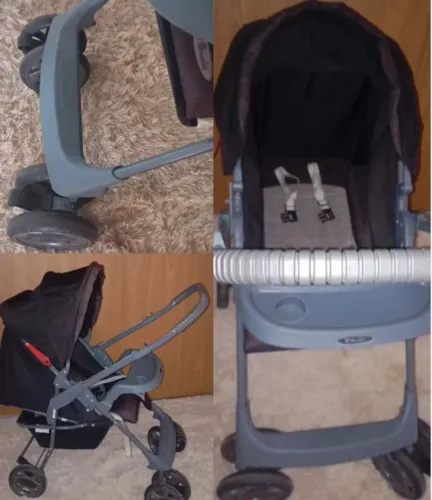 Kit Enxoval de bebê/ Itens Usados Conservados(Carrinho, Banheira, Andador e Outros.. 