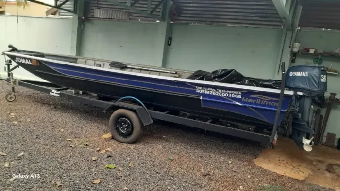 Barco Completo 5,95m + Yamaha 30HP + Reboque 2025 | R$ 40.000