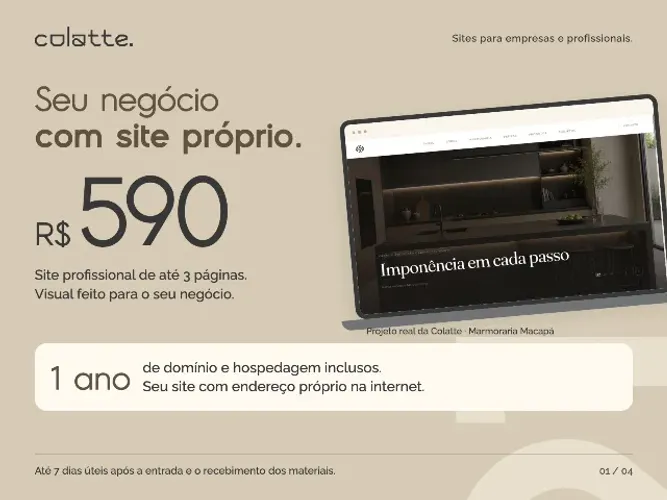 Criação de site profissional até 3 páginas com domínio e hospedagem por 1 ano