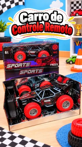Carrinho Off-Road Controle Remoto R/C - Monte Rock Crawler FN223