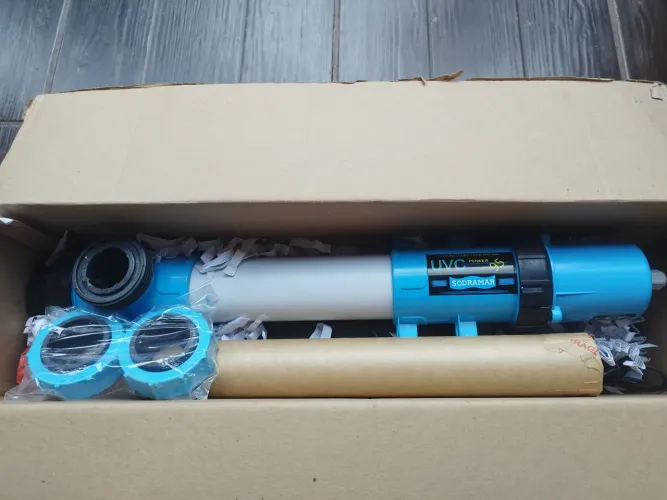 Kit Piscina Completo: Tratamento UV Sodramar 95W + Acessórios + Químicos