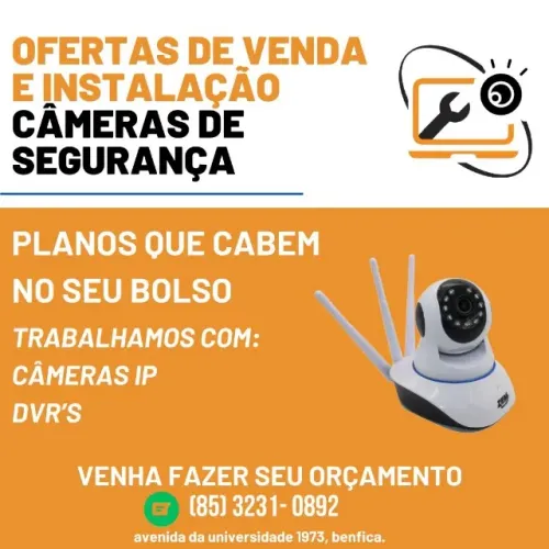  Instalação de câmeras de segurança
