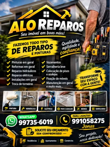 Reparos Residenciais Serviço Rápido Limpo e Barato