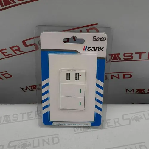 Interruptor duplo  com 2 entradas usb. Novo.
