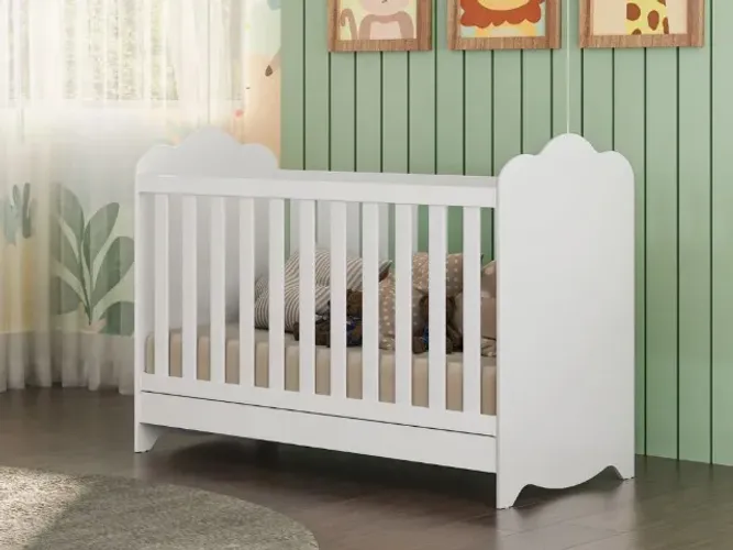 Berço Clara Branco Até 12x - Frete Grátis 