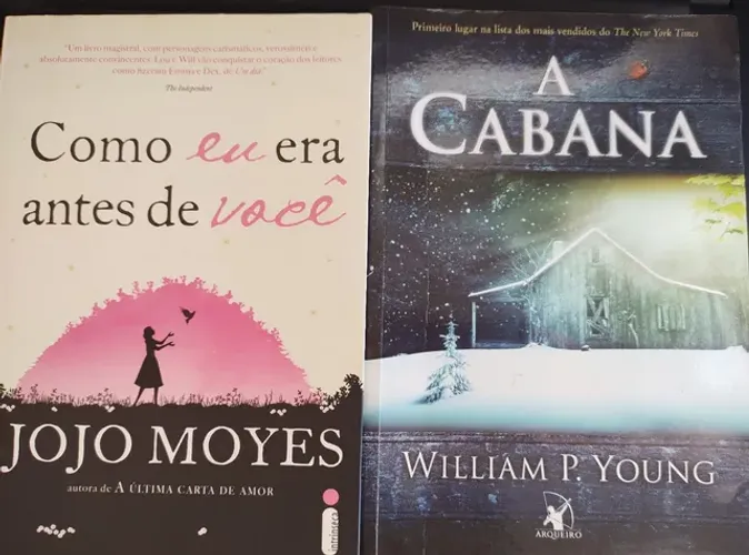 2 Livros A cabana / Como eu Era antes de Você 