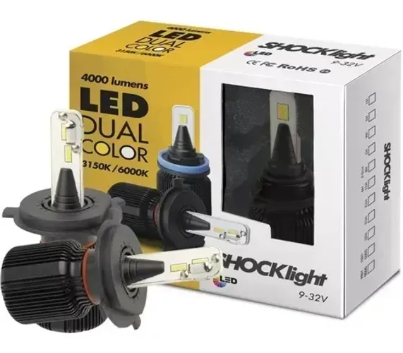 Ultraled Dual Color H4 3150k/6000k 12v 25w 4000lm Shocklight
