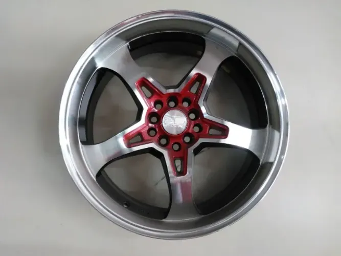 Jogo de rodas aro19 hdtunning lg220 5x114 5x100 19x7,5 et42 preta diamantada