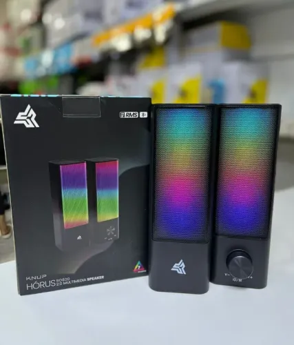 Caixa de Som PC Knup Horus USB RGB20 2.0 Multimedia - entrega grátis em São Luís 