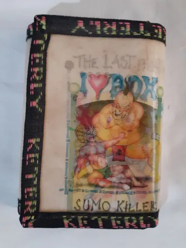 Carteira holografica velcro anos 90