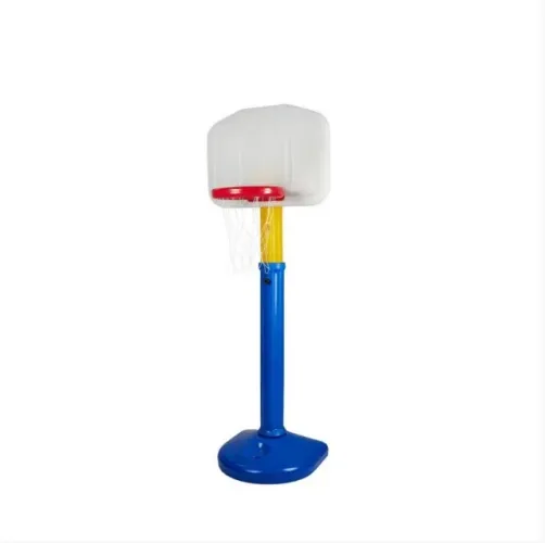 Tabela de basquete infantil com cesta e suporte regulável plástico rotomoldado Freso