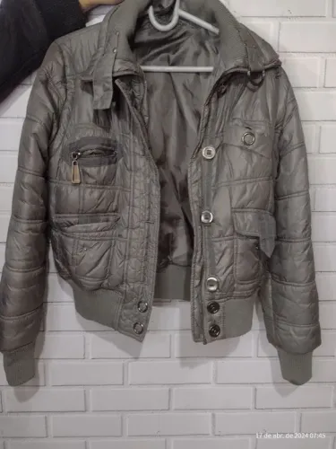 Jaqueta Cinza Cor: Cinza Grafite Tam: M