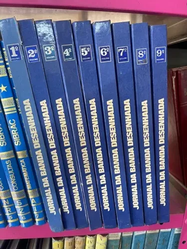 Livro jornal da banda desenhada B.D. 9 volumes gibi coleção