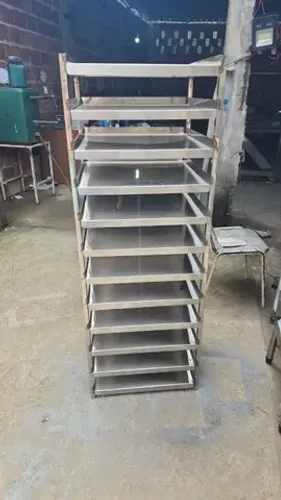 Esqueleto inox industrial armário para pizza , pão prateleira