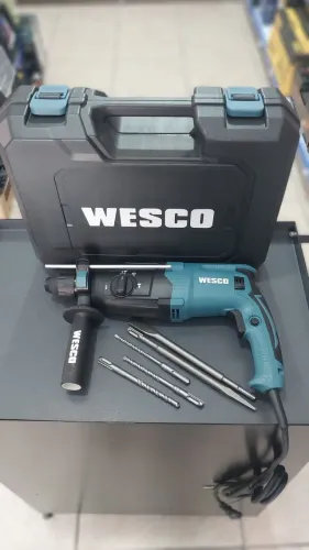 Martelete SDS Rompedor 900w + Brocas e maleta Wesco - Loja/Nova