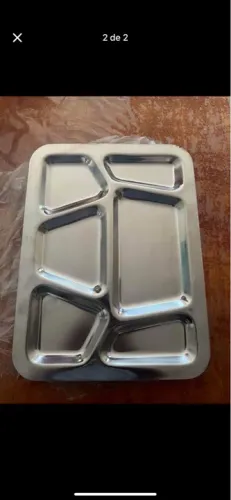 Bandeja de Inox para Restaurante hospital lanchonete selv Service 