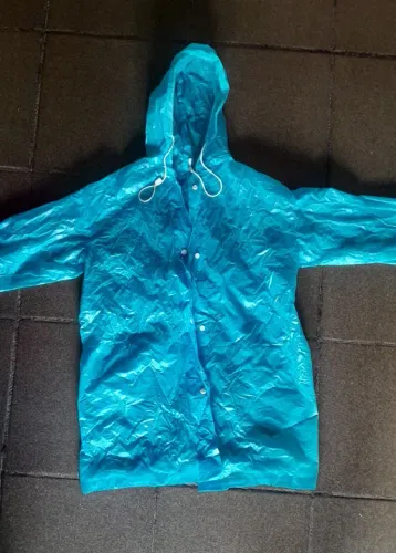 Capa de chuva infantil azul 