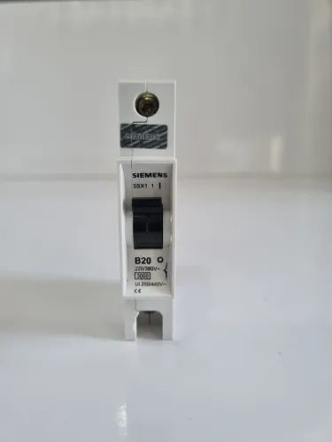 Disjuntor Siemens 1P 20A Curva B 5sx1 1 B20 220/380V