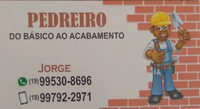 Pedreiro a disposição