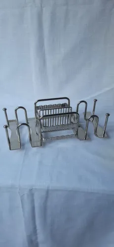 Porta Talheres para Mesa em Aço Inox
