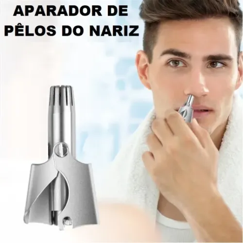 Aparador Manual De Pêlos De Nariz De Aço Inox