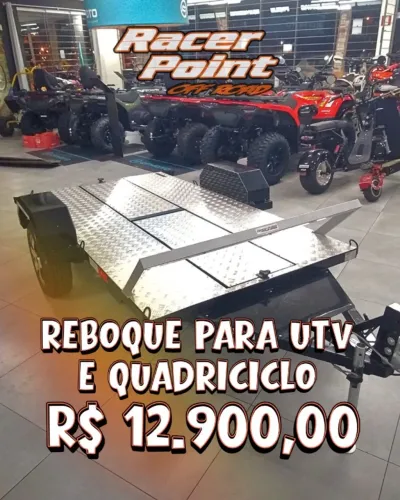 Reboque para utv e quadriciclo novo