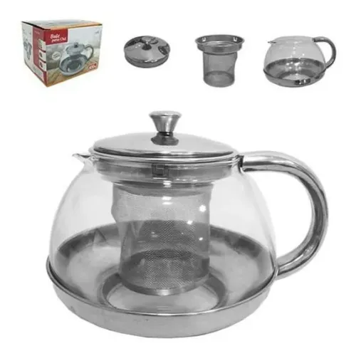 Bule Cha Chaleira C/infusor Inox 800ml Casita Ca11083