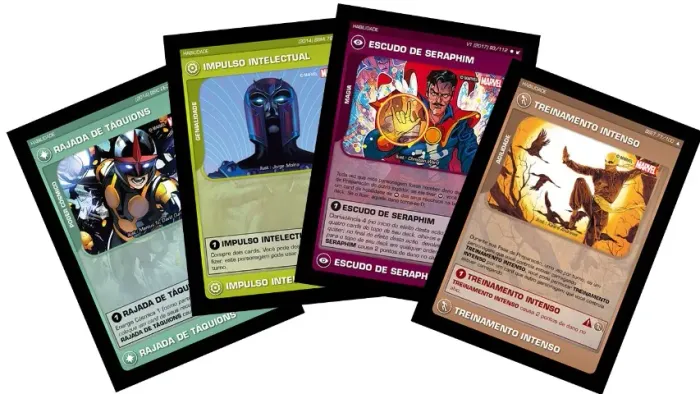 Kit 50 cards/cartas originais Marvel Battle Scenes HABILIDADES (aleatórias)