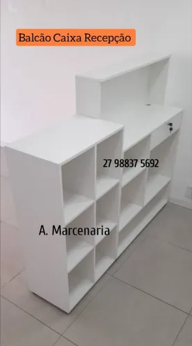 Balcão Caixa Recepção Branco