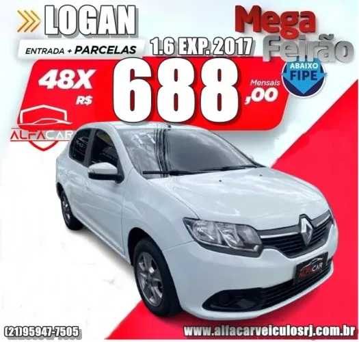 LOGAN EXP 1.6 2017 IMPECÁVEL!!!