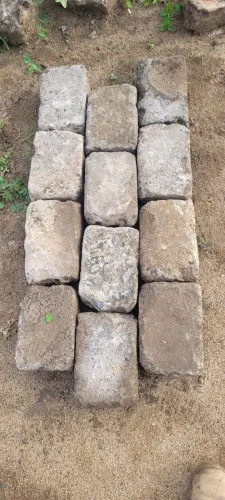 500 m² de paralelepípedo de concreto de 8 cm 