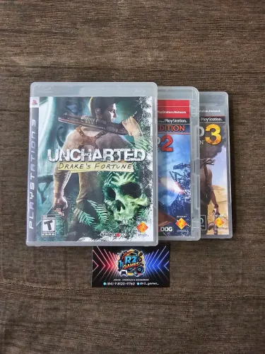 UNCHARTED 1, 2 E 3 (PS3)