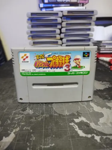  Jikkyou Powerful Pro Yakyuu 3 - Físico SNES Original
