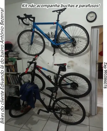 Kit Suporte Horizontal Para Bicicletas