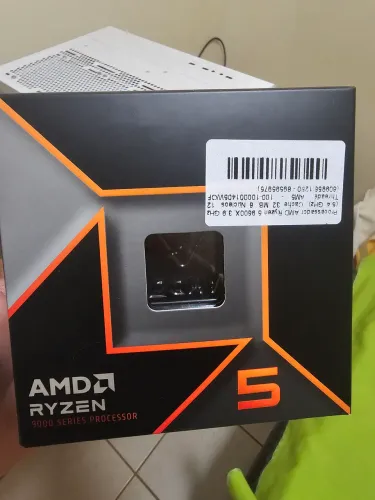 Processador AMD Ryzen 5 9600X, 3.9 GHz (5.4 GHz), Cache 32 MB, 6 Núcleos, 12 Threads, AM5