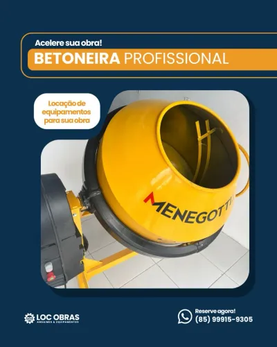 Aluguel de betoneira