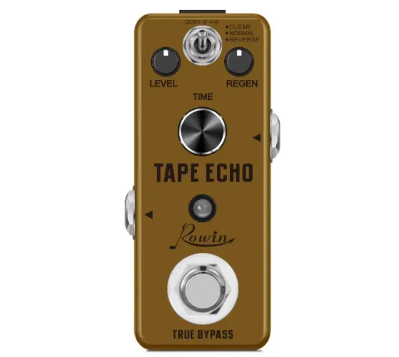 Pedal Rowin Tape Echo Guitarra Voz Sax Violão Digital 3 Modos