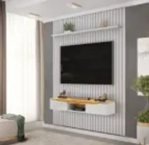 Painel Pratic Grande Com Bancada No Cinza