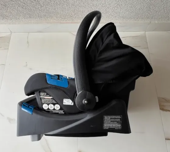 Bebê Conforto Touring X Mesclado Preto E Base - Burigotto