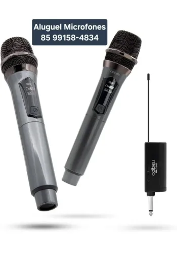 Aluguel de microfone s/ fio 